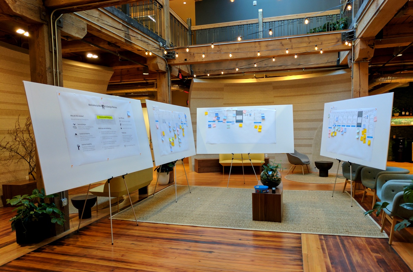 Company design review setup